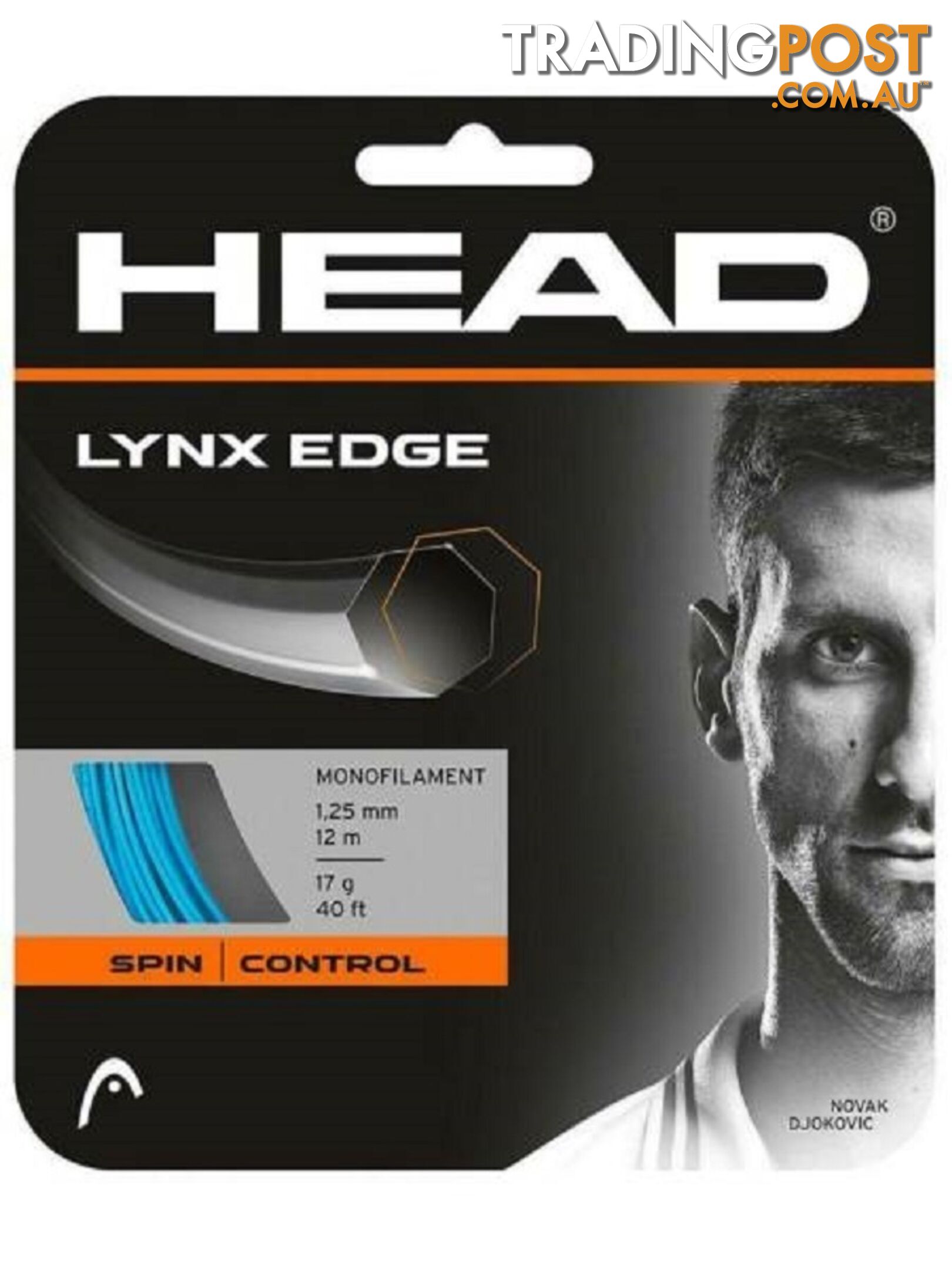 Head Gravity MP tennis racquet/Head Lynx Edge Blue string grip 4 3/8