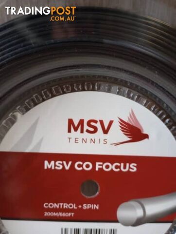 MSV Co-Focus 1.18 or 1.23 mm tennis string 200 m reel