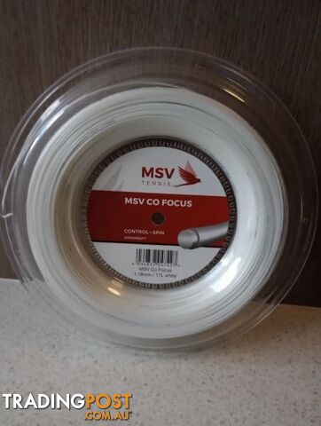 MSV Co-Focus 1.18 or 1.23 mm tennis string 200 m reel