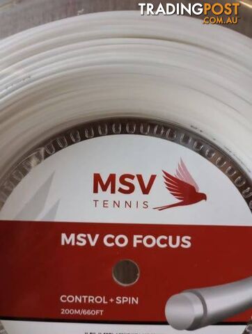 MSV Co-Focus 1.18 or 1.23 mm tennis string 200 m reel