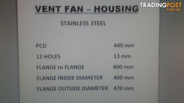 Stainless Steel Industrial  Fan Housing