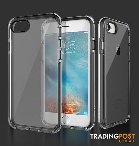 Apple iPhone 7 Plus/iPhone 8 Plus Rock Guard TPU/TPE Shockproof Case Black