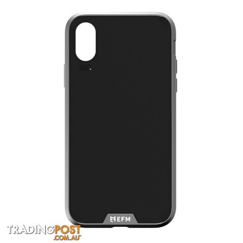 EFM Verona Leather D3O Case Armour For iPhone Xs Max (6.5") - Black / Leather