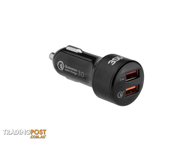 3SIXT Car Charger 5.4A - Black