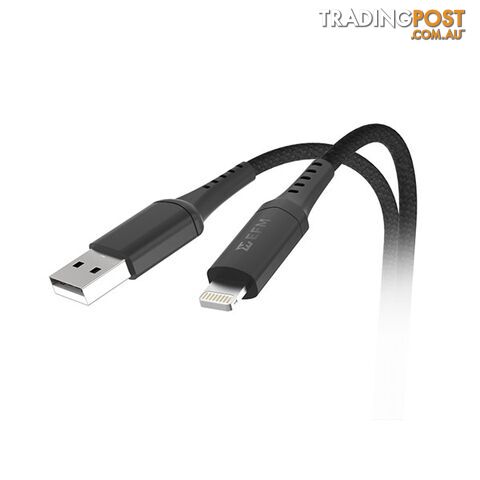 EFM MFi Approved 3M Super-Flex Tough Cable USB to Lightning - Black