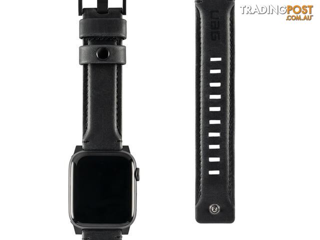 UAG Apple Watch 44"/42" Leather Strap - Black