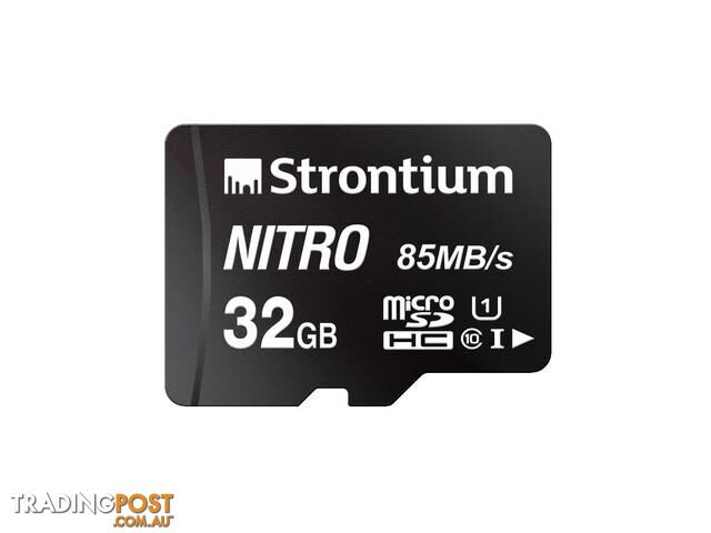 Strontium Nitro 32GB micro SD Single Pack  85MB/s U1 Class