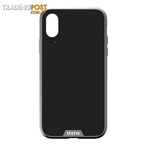 EFM Verona Leather D3O Case Armour For iPhone XR (6.1")- Black / Leather
