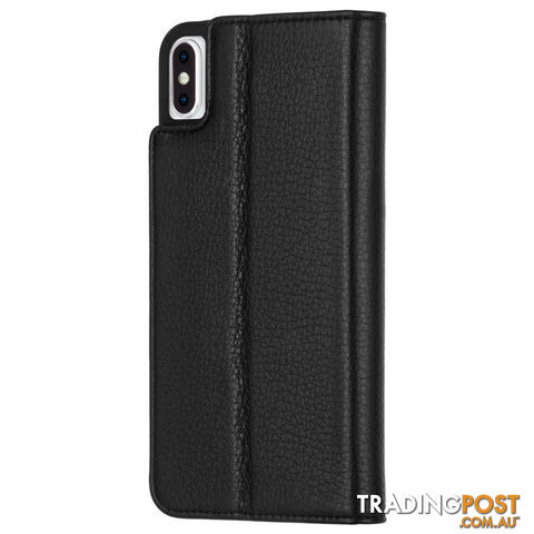 Case-Mate Wallet Folio Minimalist Case	For iPhone Xs Max (6.5") - Black