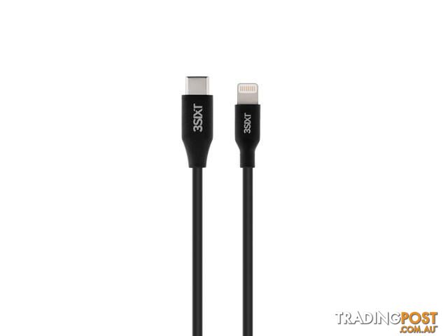 3SIXT Charge & Sync Cable USB-C to Lightning - 2m - Black