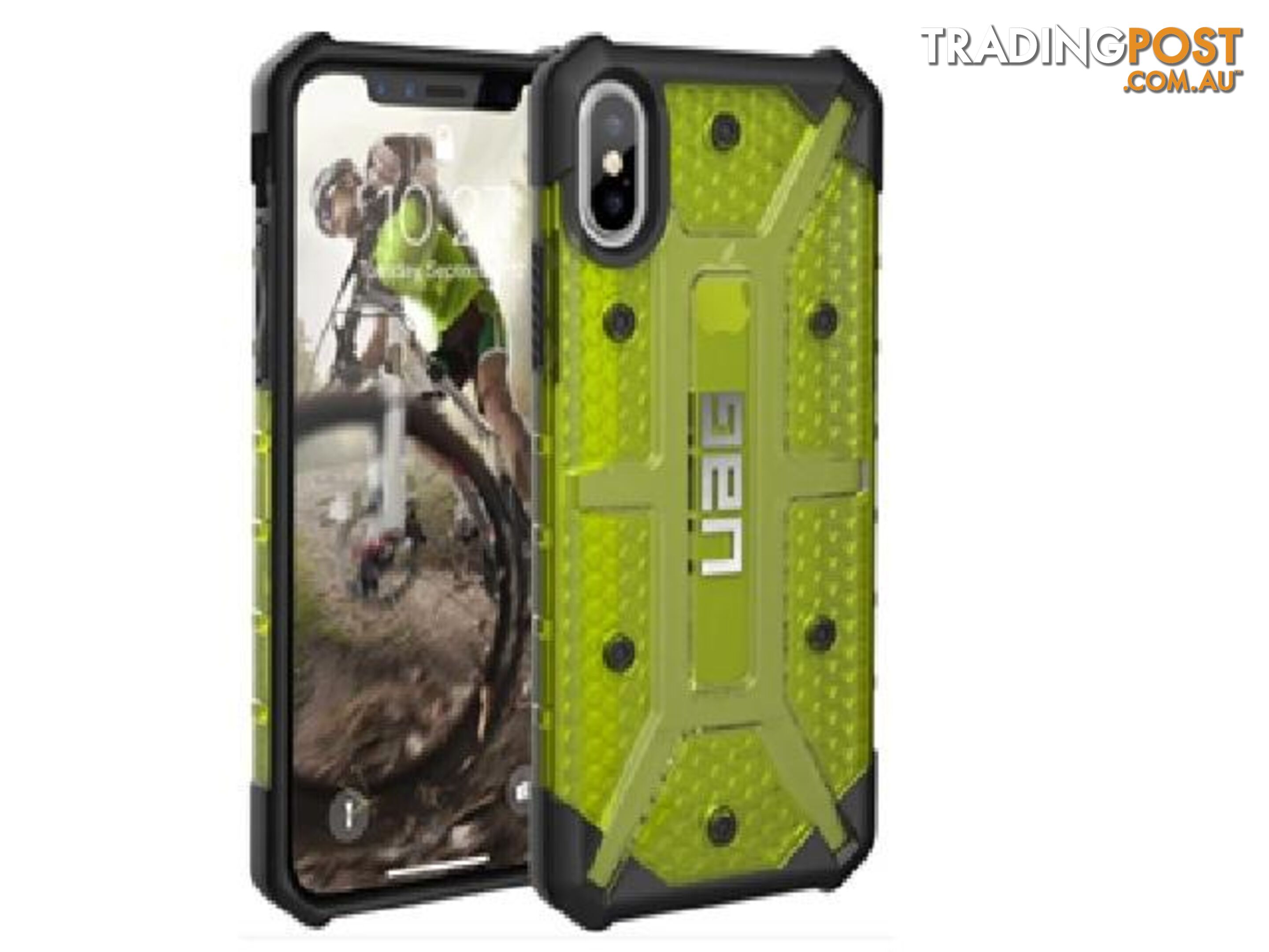 UAG iPhone Xs/X Plasma - Citron/Blk/Silver Logo