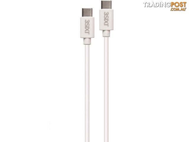 3SIXT USB Type C v2.0 USB-C to USB-C cable 1.0m - white