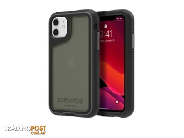 Griffin Survivor Extreme For iPhone 11 - Green/Black/Smoke