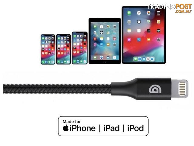 Griffin Premium USB-C to Lightning Cable - 3FT - Black