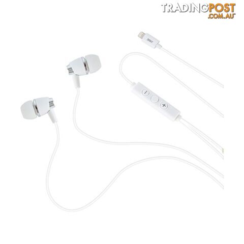 3SIXT Digital Earphones with Mic - Lightning White