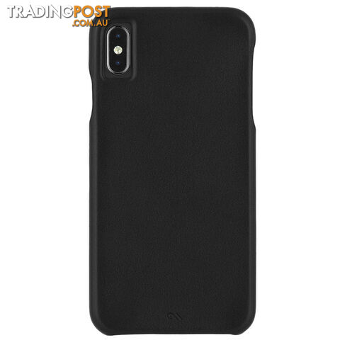 Case-Mate Barely There Leather Minimalist Case For iPhone Xs Max (6.5")- Black