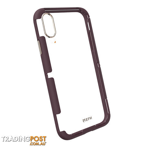 EFM Cayman D3O Case Armour For iPhone XR (6.1") - Mulberry / Gold