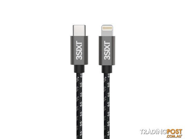 3SIXT BLACK Cable USB-C to Lightning - 1m