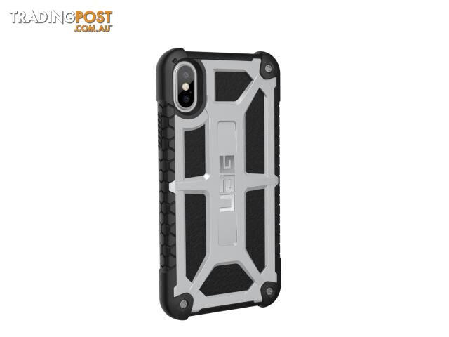 UAG case For iPhone Xs Monarch - Platinum/Blk/Sr