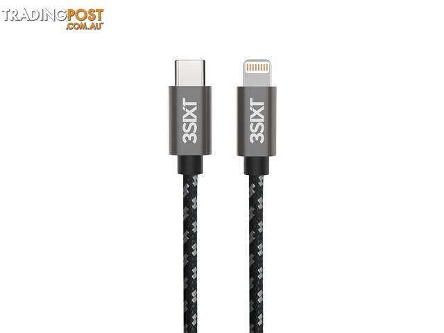 3SIXT BLACK Cable USB-C to Lightning -Â  30cm