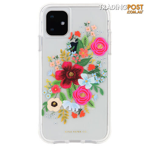 Case-Mate Rifle Paper Case For iPhone XR/11 - Wild Rose Multi