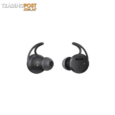 EFM Pelion TWS Sports Earbuds With Touch Control and IPX7 Rating - Black