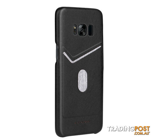 Samsung Galaxy S8 leather back cover (Jazz) -Black