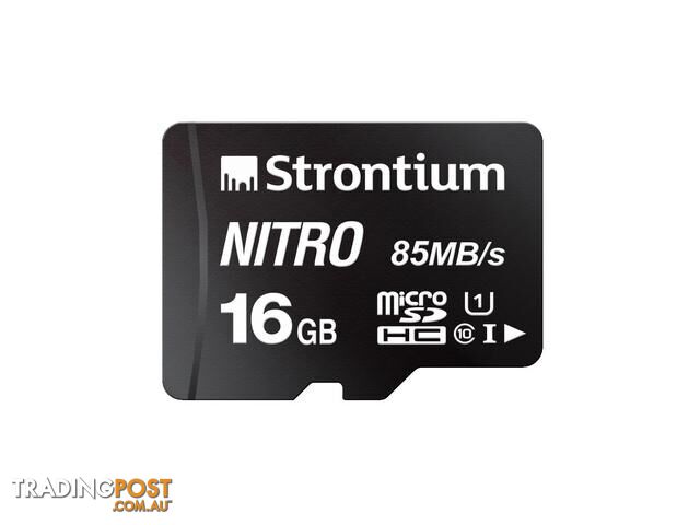 Strontium Nitro 16GB micro SD Single Pack  85MB/s U1 Class