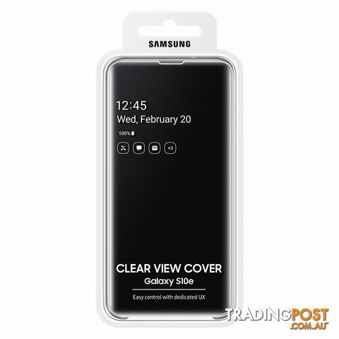 Samsung LED Clear View Cover For Samsung Galaxy S10e (5.8") - Black