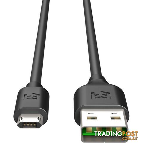 EFM Flipper Reversible Micro USB Cable 2M - Black