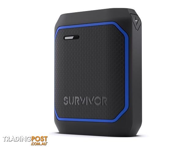 Griffin Survivor Rugged Power Bank 10050mAh - Black/Blue
