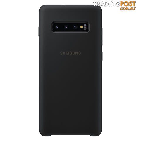 Samsung Silicone Cover For Samsung Galaxy S10 plus (6.4") - Black