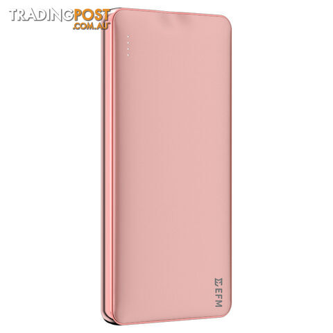 EFM 10000mAh Power Bank With Mirco-USB Cable - Rose Gold