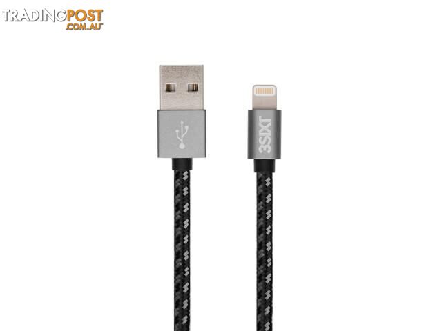 3SIXT BLACK Cable - USB-A to Lightning - 2m