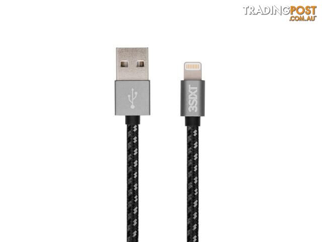 3SIXT BLACK Cable - USB-A to Lightning - 2m