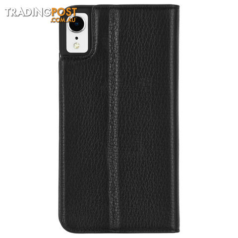 Case-Mate Wallet Folio Minimalist Case For iPhone XR (6.1") - Black