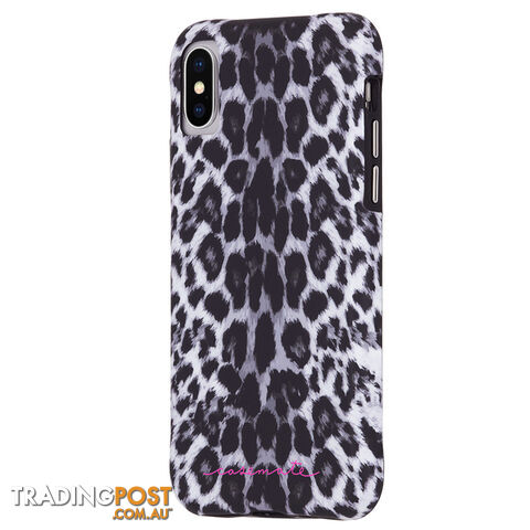 Case-Mate Wallpaper Street Case For iPhone X/Xs (5.8") - Gray Leopard