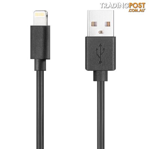 Cleanskin USB-A to Lightning Cable With 1M Length - Black