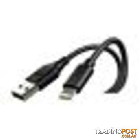 EFM wall charger 3.4A dual USB with MFI lightning cable - Black