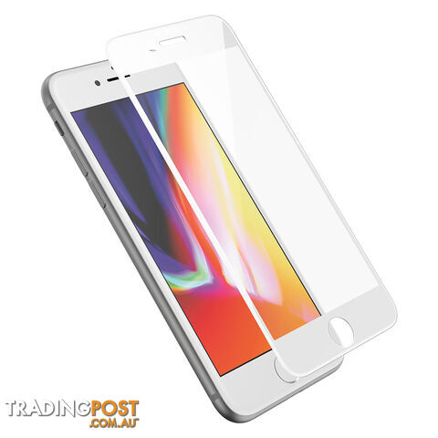 OtterBox Amplify Edge to Edge Screen Protector For iPhone 6/6S/7/8 - White Edge