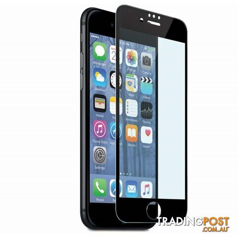 Cleanskin Curved Glass suits iPhone 6/6S/7/8 - Clear/Black Frame