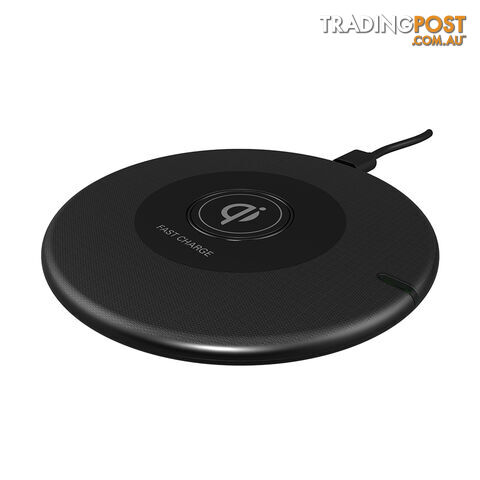 Cleanskin 10W Wireless Charge Pad  With Qi Certification - Black