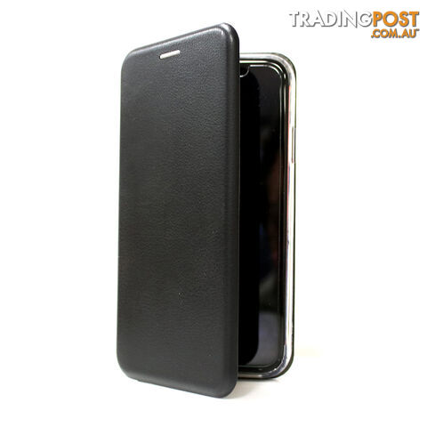 Cleanskin Mag Latch Flip Wallet with Single Card Slot For New iPhone 2020 4.7" - Black