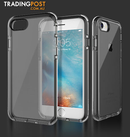 Apple iPhone 7 /iPhone Rock Guard TPU/TPE Shockproof Case Black