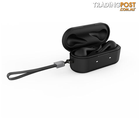 EFM Montserrat TWS Earbuds With ENC and Qi Certified Wireless Charging - Black