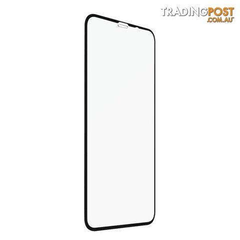 Cleanskin Curved Glass Tempered Glass suits iPhone X - Clear/Black Frame