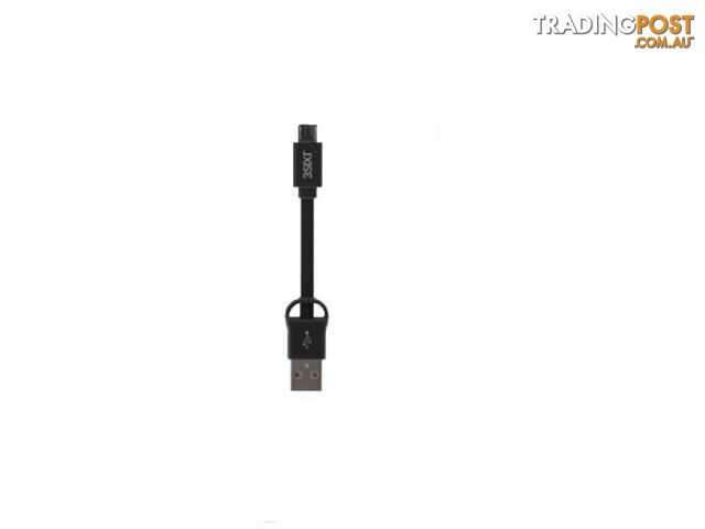 3SIXT Clip Sync and Charge Cable Micro USB - Black