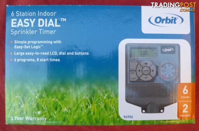 Orbit 6 Station Easy Dial Water / Irrigation Sprinkler Timer - photo 3 of 8