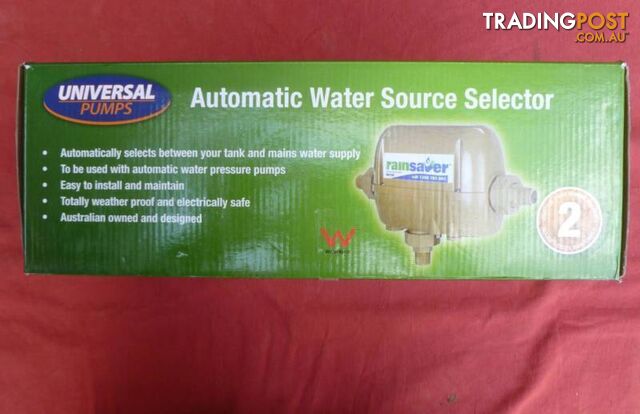 New Mains Water and Tank Water Automatic Water Source Selector