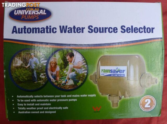 New Mains Water and Tank Water Automatic Water Source Selector